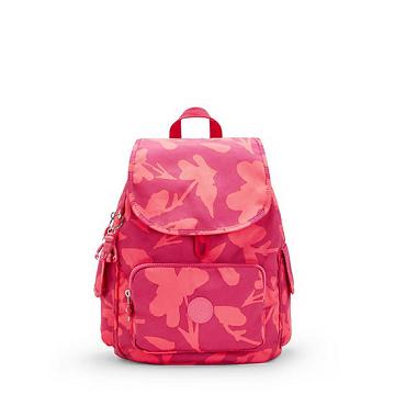 Kipling City Pack Small Printed Rugzak Roze | België 1698HA